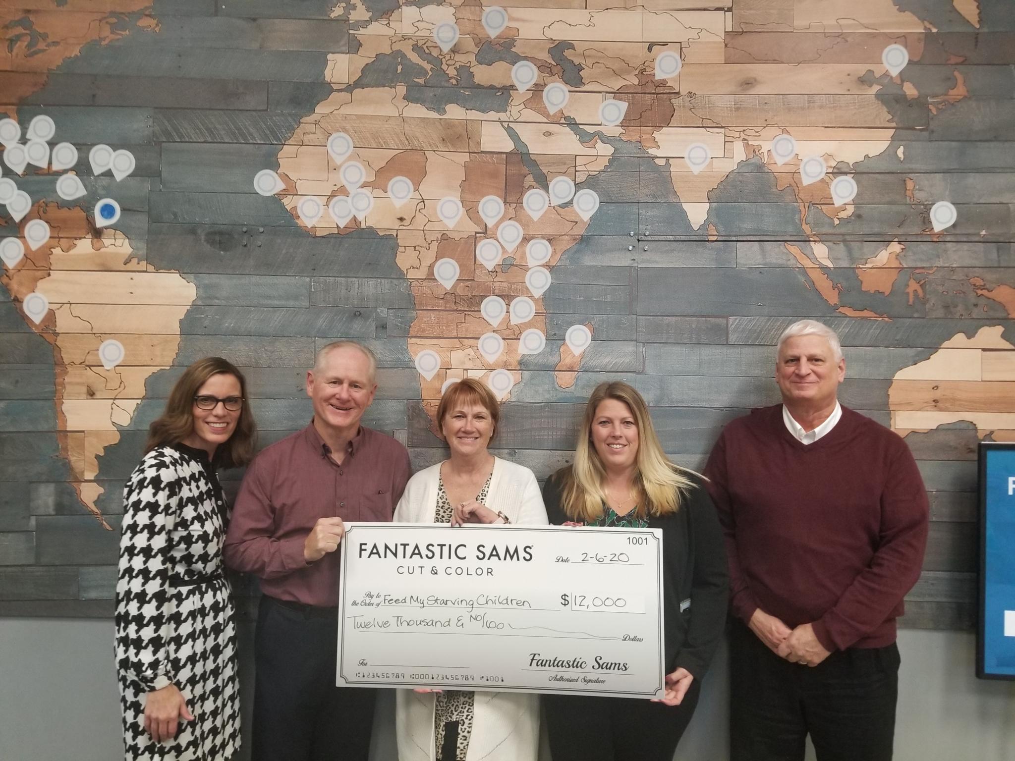 giant check presentation